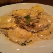 Pumpkin Ravioli with Cream Sauce