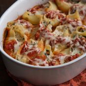 Cremini and Chard Stuffed Shells