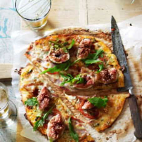 Gorgonzola, Fig and Pancetta Pizza