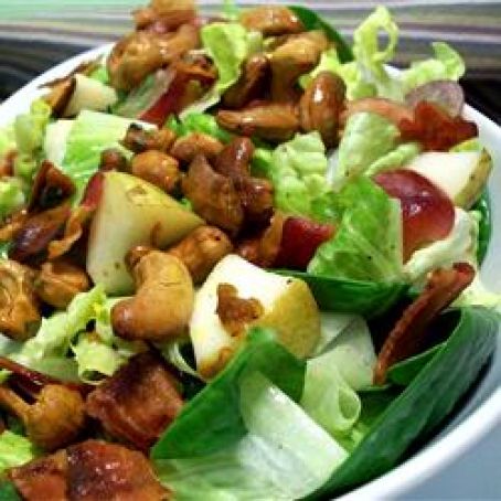 Curried Cashew, Pear and Grape Salad