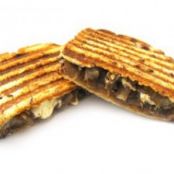 Skinny Grilled Cheese and Roast Beef Topped With Guinness Caramelized Onions