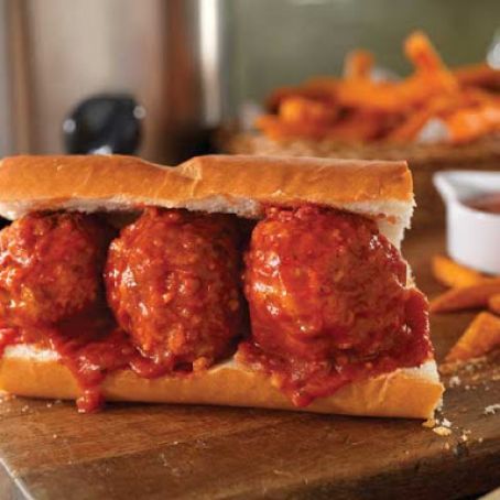 ITALIAN STUFFED PORK MEATBALL SANDWICH