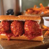 ITALIAN STUFFED PORK MEATBALL SANDWICH