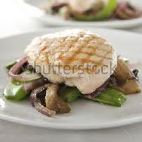 Chicken Breast with Mushrooms & Peas