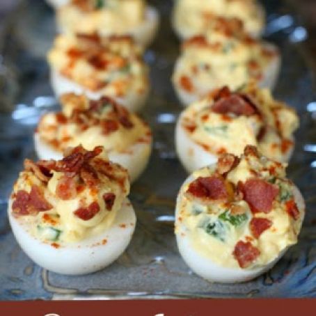 Bacon, Jalapeno deviled eggs