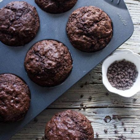 Big Double Chocolate Chip Muffins