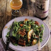 Beer-Braised Pork Belly Salad