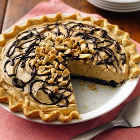 Chocolate-Peanut Butter Truffle Pie