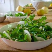 Salad-Asian Pear and Arugula with Goat Cheese