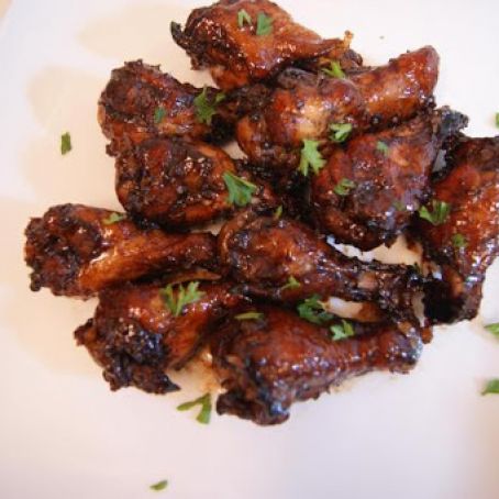 Sweet and Sticky Baked Wings (or Boneless Chicken Bites)