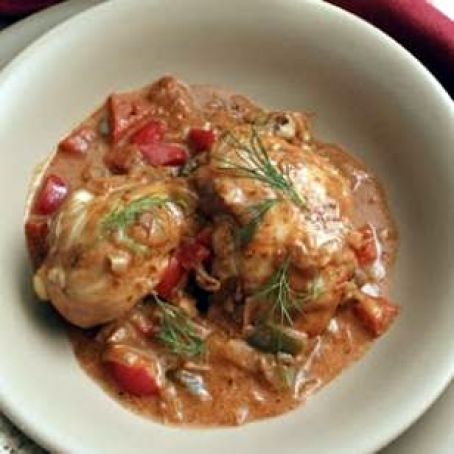 Thom's Paprika Chicken for One