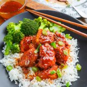 Sticky Honey Sriracha Chicken Bites