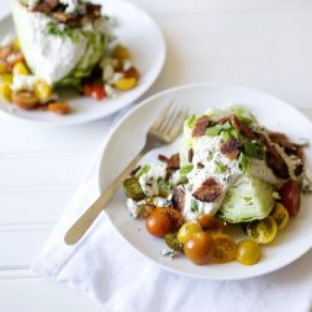 Wedge Salad with Pimiento Cheese Dressing