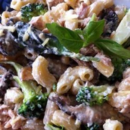 Cream Cheese Alfredo Sauce with Mushrooms