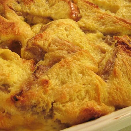 Bourbon ciabatta bread pudding