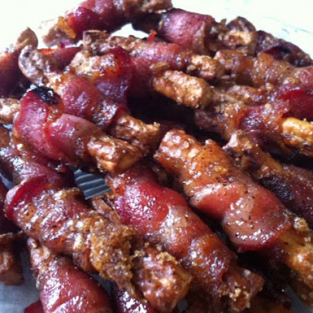Bacon Wrapped Pretzels