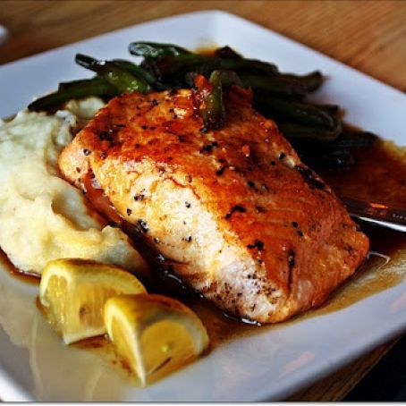 Bourbon Glazed Salmon