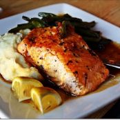 Bourbon Glazed Salmon