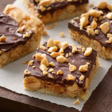 Chocolate Toffee Peanut Butter Crunch Bars