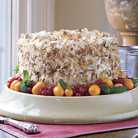 Coconut-Almond Cream Cake