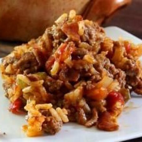 School Time Spanish Rice Con Carne