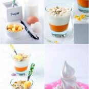 Mango And Vanilla Bean Buttermilk Panna Cottas