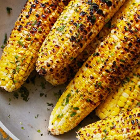 Veggies: Grilled Corn with Herb Butter