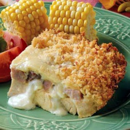 Leftover Turkey Cordon Bleu Casserole