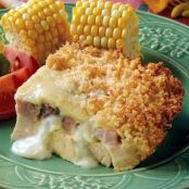 Leftover Turkey Cordon Bleu Casserole