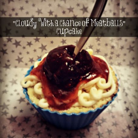 Cloudy With a Chance of Meatballs  Cookie Dough Cupcakes