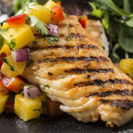 Grilled Fish with Mango Salsa