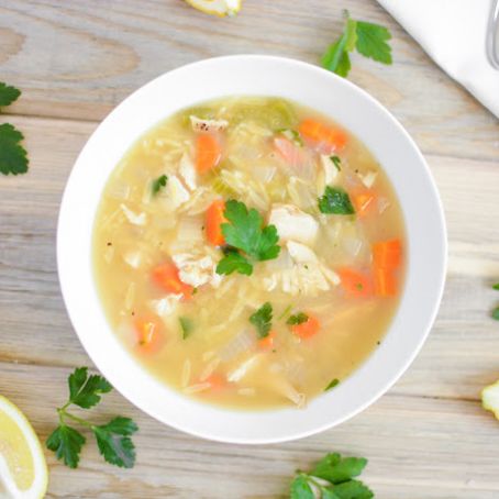 Chicken and Lemon Orzo Soup