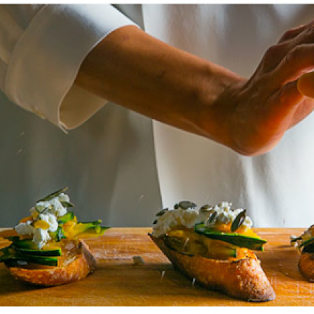 Kabocha Squash Toasts with Miso Jam