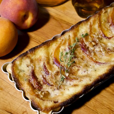 Honey Whiskey Peach Tart