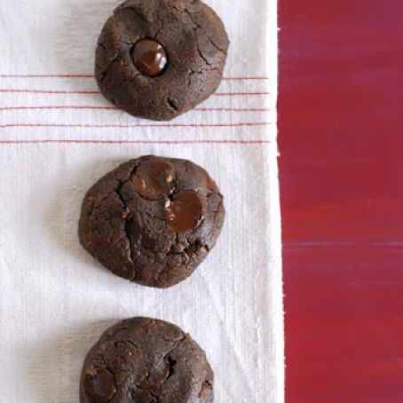 cookie - Chocolate-Peanut Butter Brownie Cookies