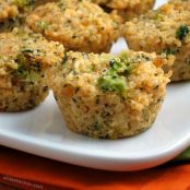 Broccoli Cheddar Quinoa Bites