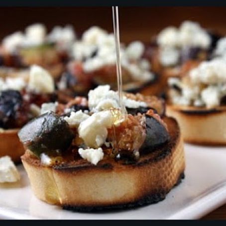 Blue Cheese , Fig & Honey Bruschetta