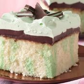 Grasshopper Fudge Cake