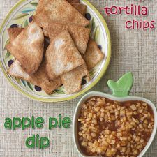 Apple Pie Dip & Cinnamon-Sugar Tortilla Chips