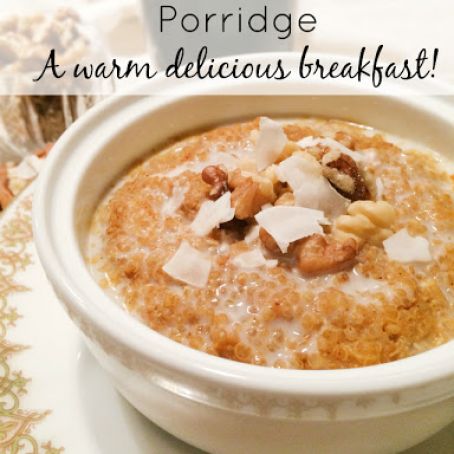 Pumpkin Quinoa Porridge – A Warm Delicious Breakfast!