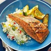 Sweet and Smoky Lemon Broiled Salmon