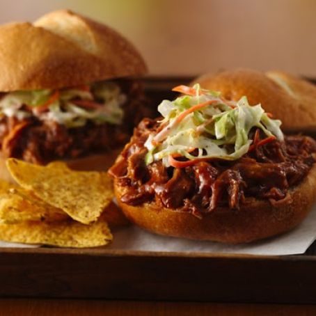 Slow Cooker Pulled Jerk Pork Sandwiches