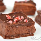 Chocolate Cheesecake Candy Cane Bars