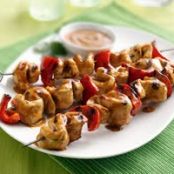 Grilled Chicken Kabobs with Thai Peanut Sauce