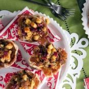Crispy Prosciutto Cups with Sausage and Apple Stuffing