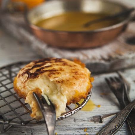 Pan-Fried Camembert With Orange Sauce