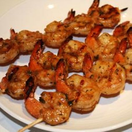 GARLIC-SKEWERED SHRIMP