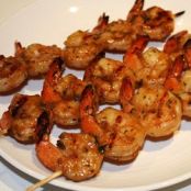 GARLIC-SKEWERED SHRIMP