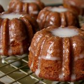 Gingerbread Bundt Cakes with Cinnamon Glaze