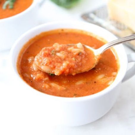 Creamy Tomato Orzo Soup